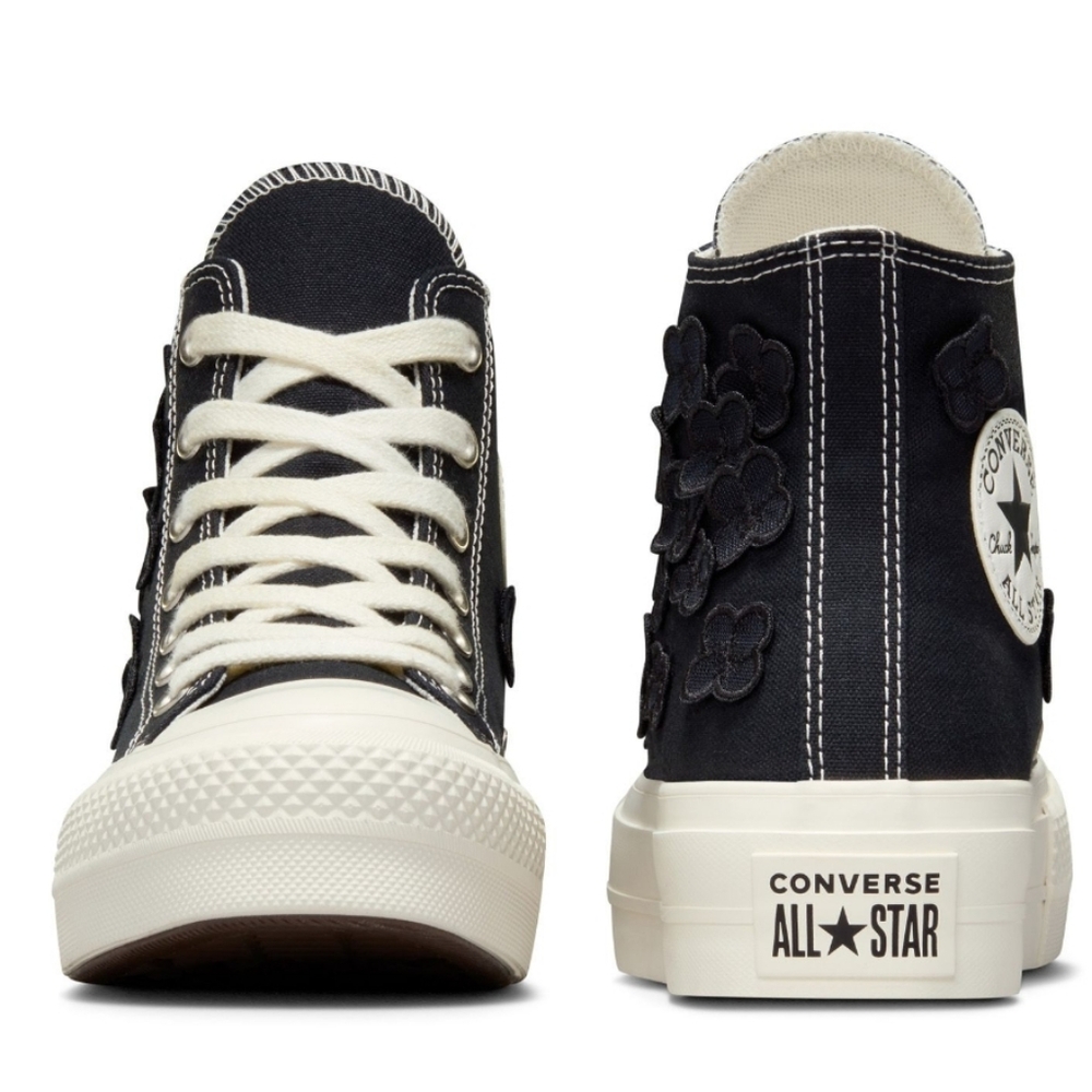 Converse Chuck Taylor All Star Lift Hi Platform sneaker with embroidered 3D flow - Picture 5 of 7